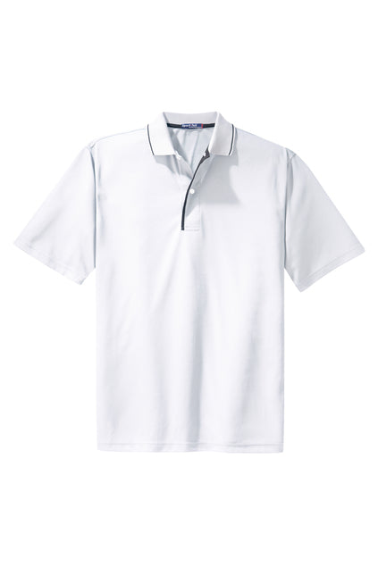 Sport-Tek Dri-Mesh Polo with Tipped Collar and Piping