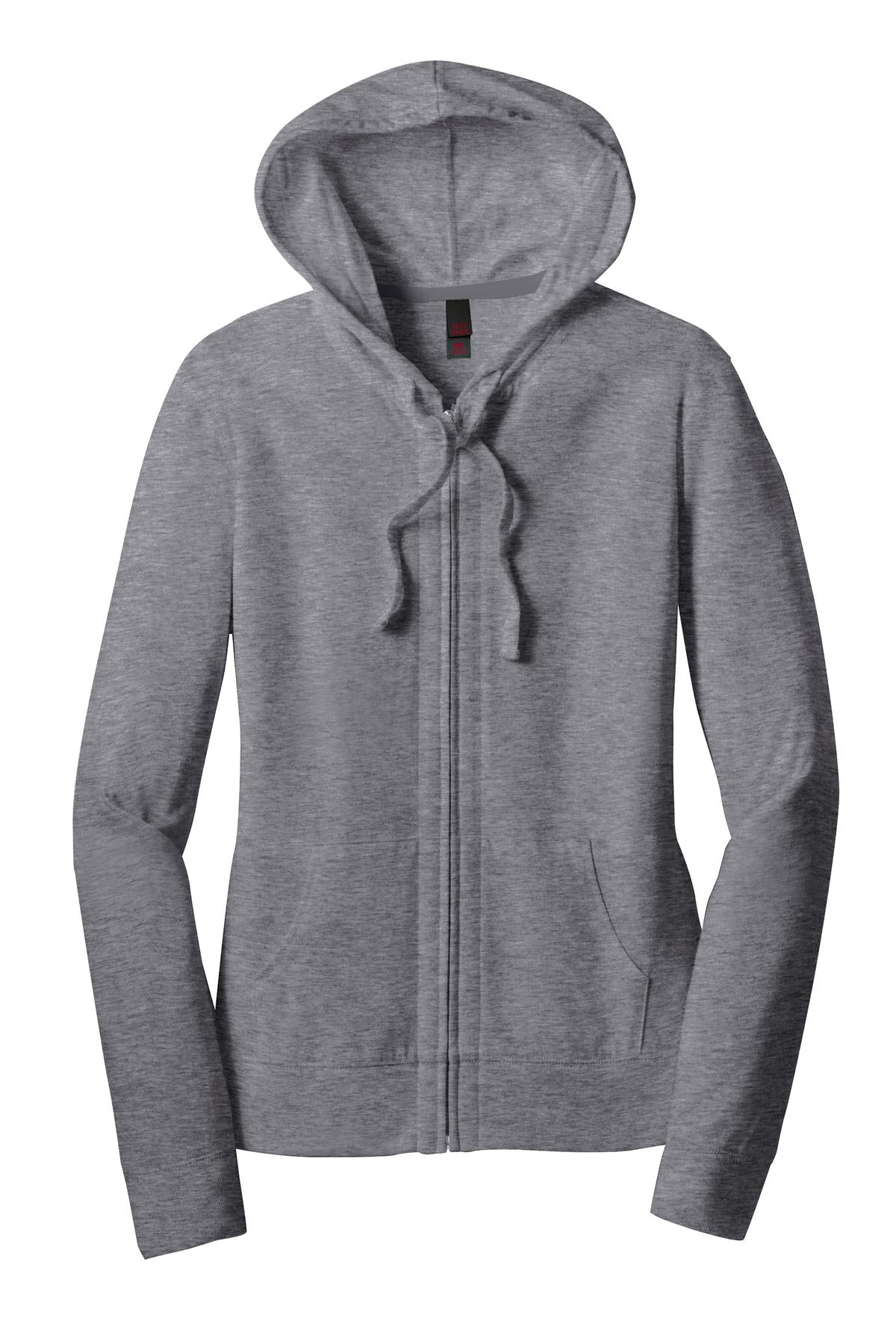 District Women's Fitted Jersey Full-Zip Hoodie