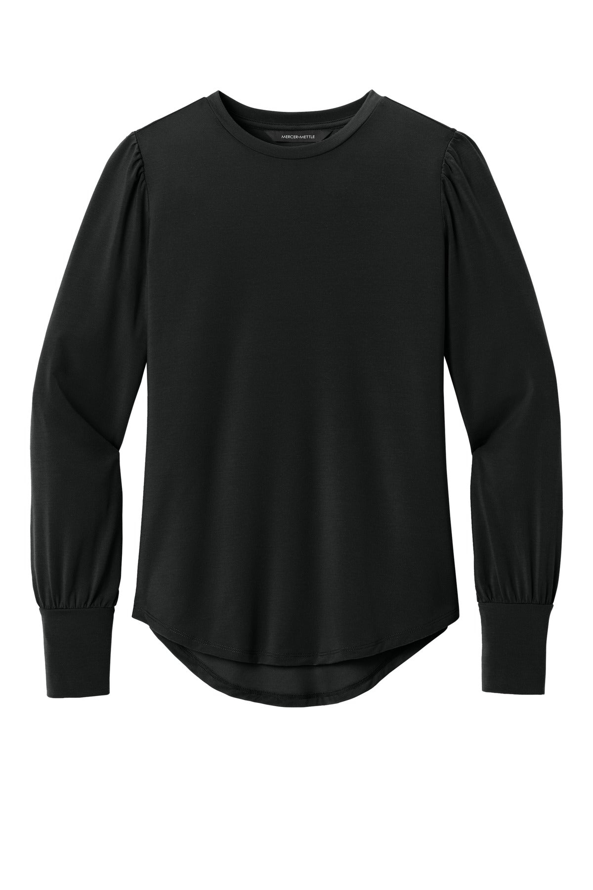 Mercer+Mettle Women's Stretch Jersey Long Sleeve Blouson Top