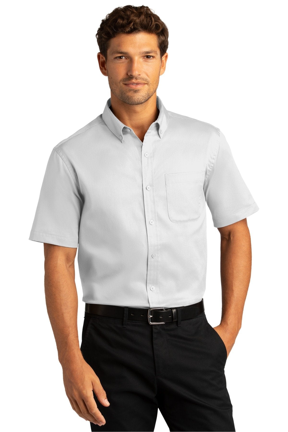 Port Authority® Short Sleeve SuperPro React Twill Shirt