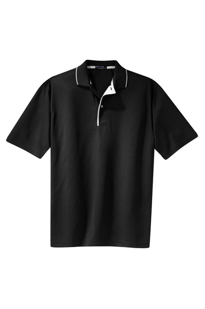 Sport-Tek Dri-Mesh Polo with Tipped Collar and Piping