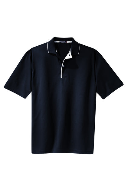 Sport-Tek Dri-Mesh Polo with Tipped Collar and Piping