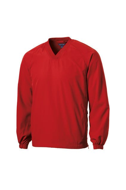 Sport-Tek V-Neck Raglan Wind Shirt