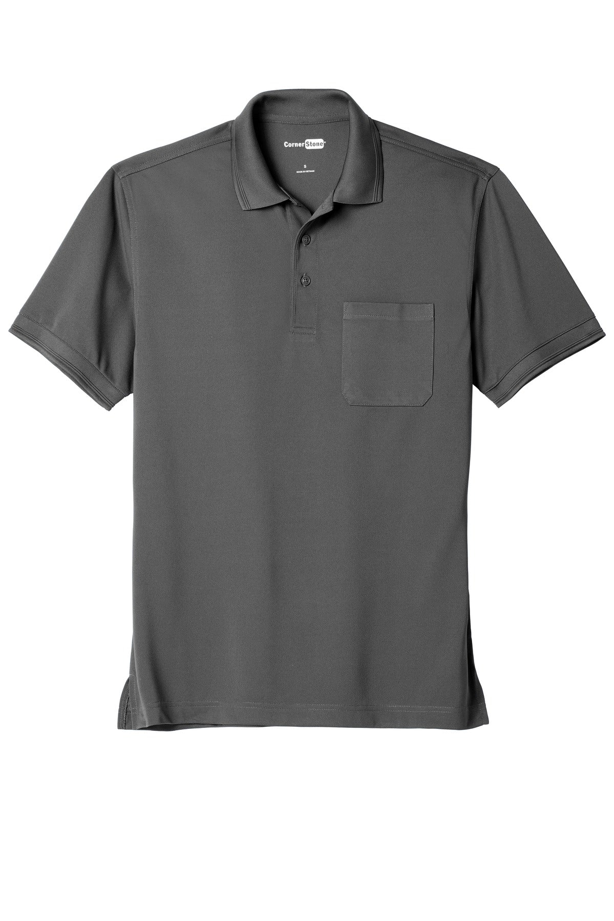 CornerStone Industrial Snag-Proof Pique Pocket Polo