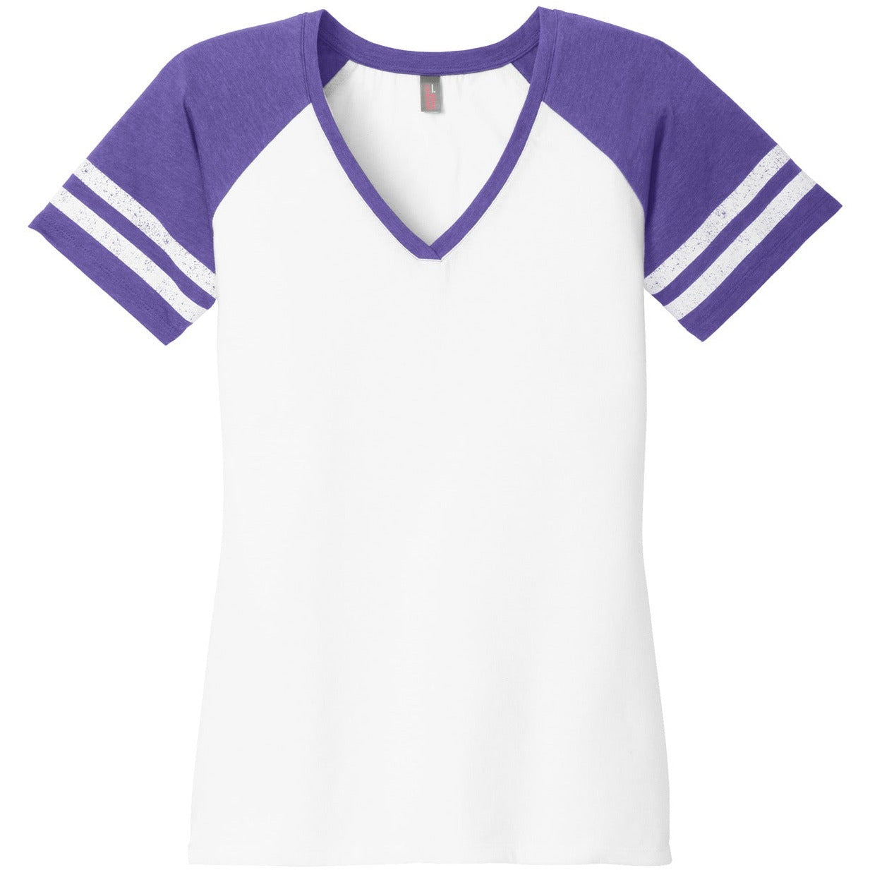 White/ Heathered Purple