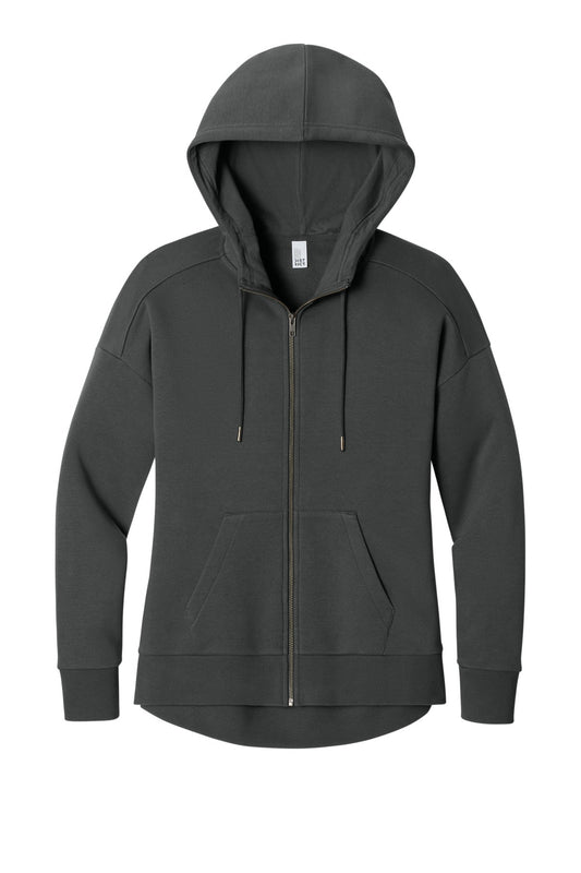 District Women's Perfect Weight Fleece Drop Shoulder Full-Zip Hoodie