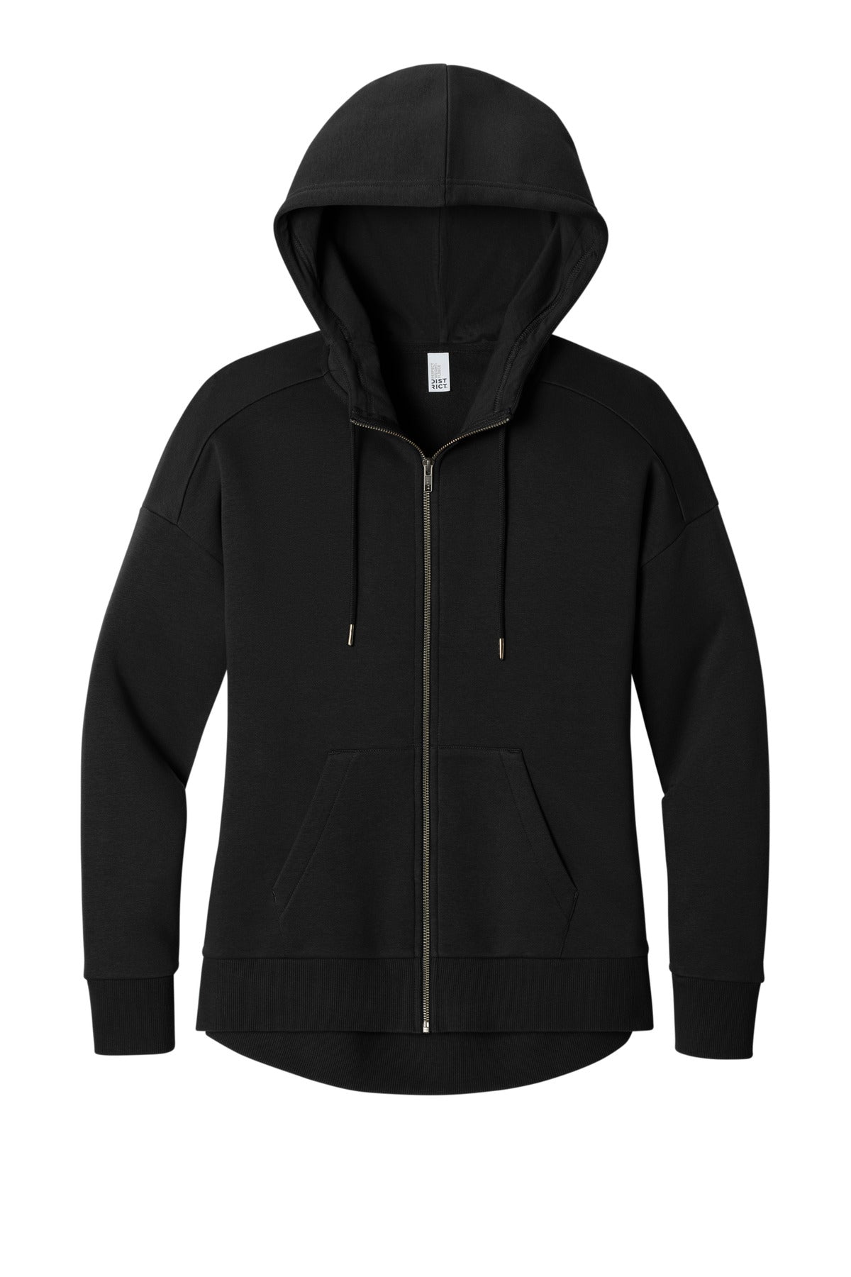 District Women's Perfect Weight Fleece Drop Shoulder Full-Zip Hoodie