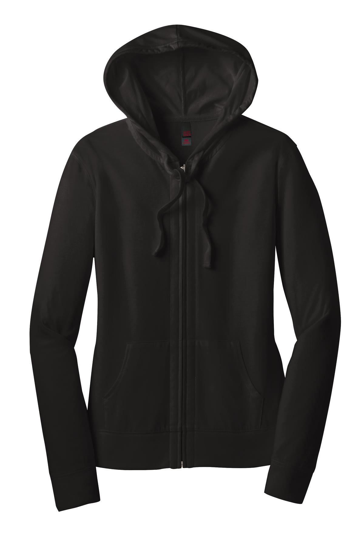 District Women's Fitted Jersey Full-Zip Hoodie