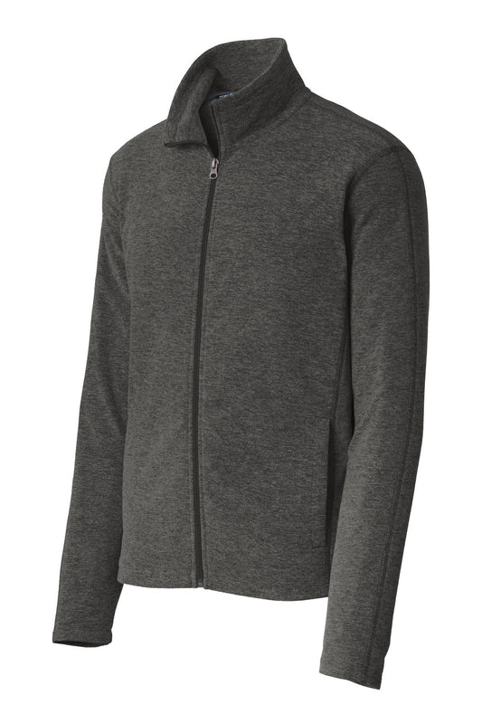 Port Authority Heather Microfleece Full-Zip Jacket