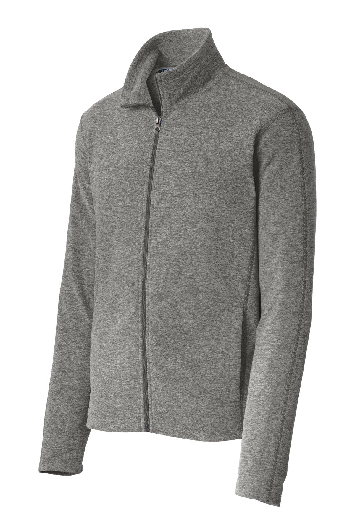 Port Authority Heather Microfleece Full-Zip Jacket