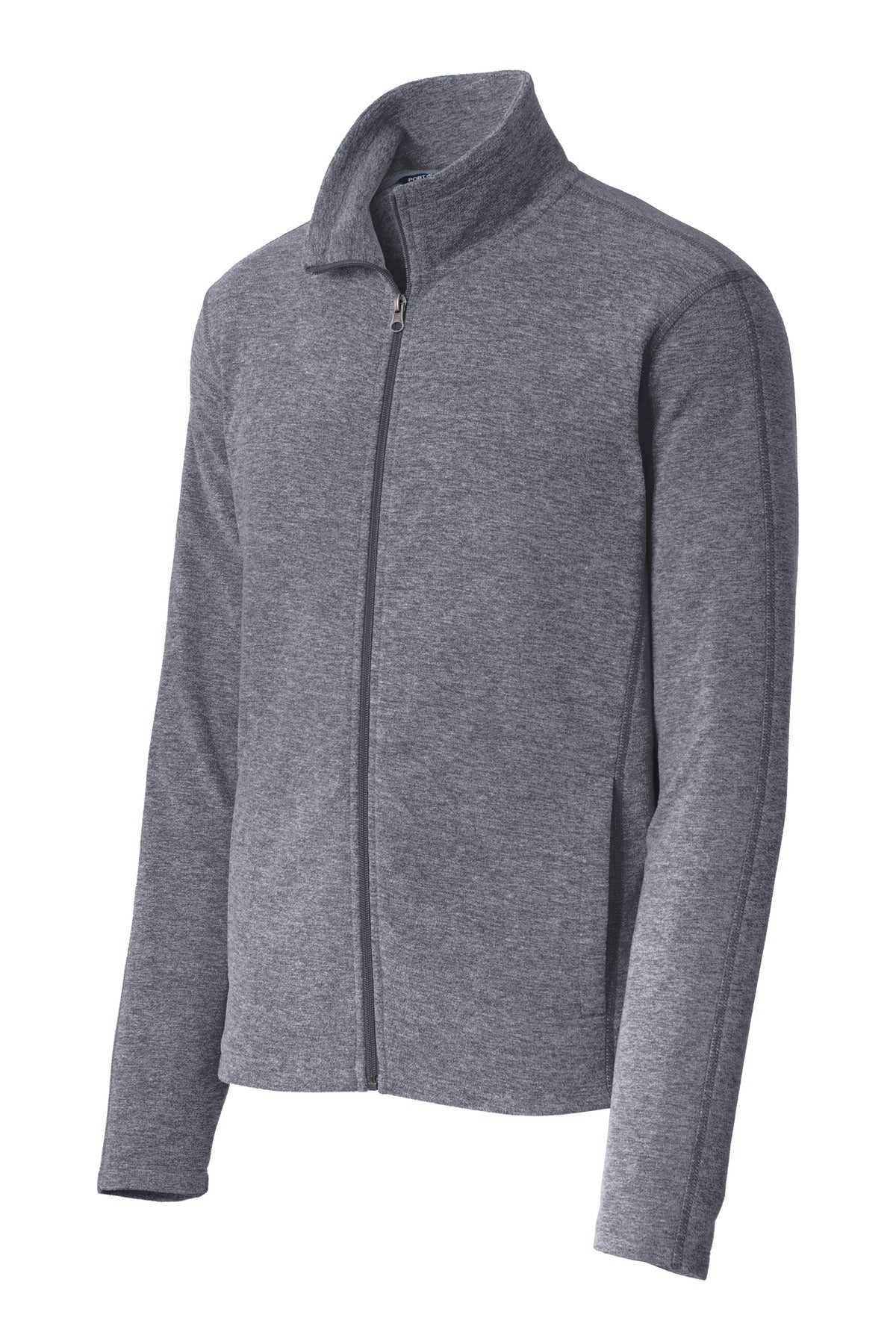 Port Authority Heather Microfleece Full-Zip Jacket