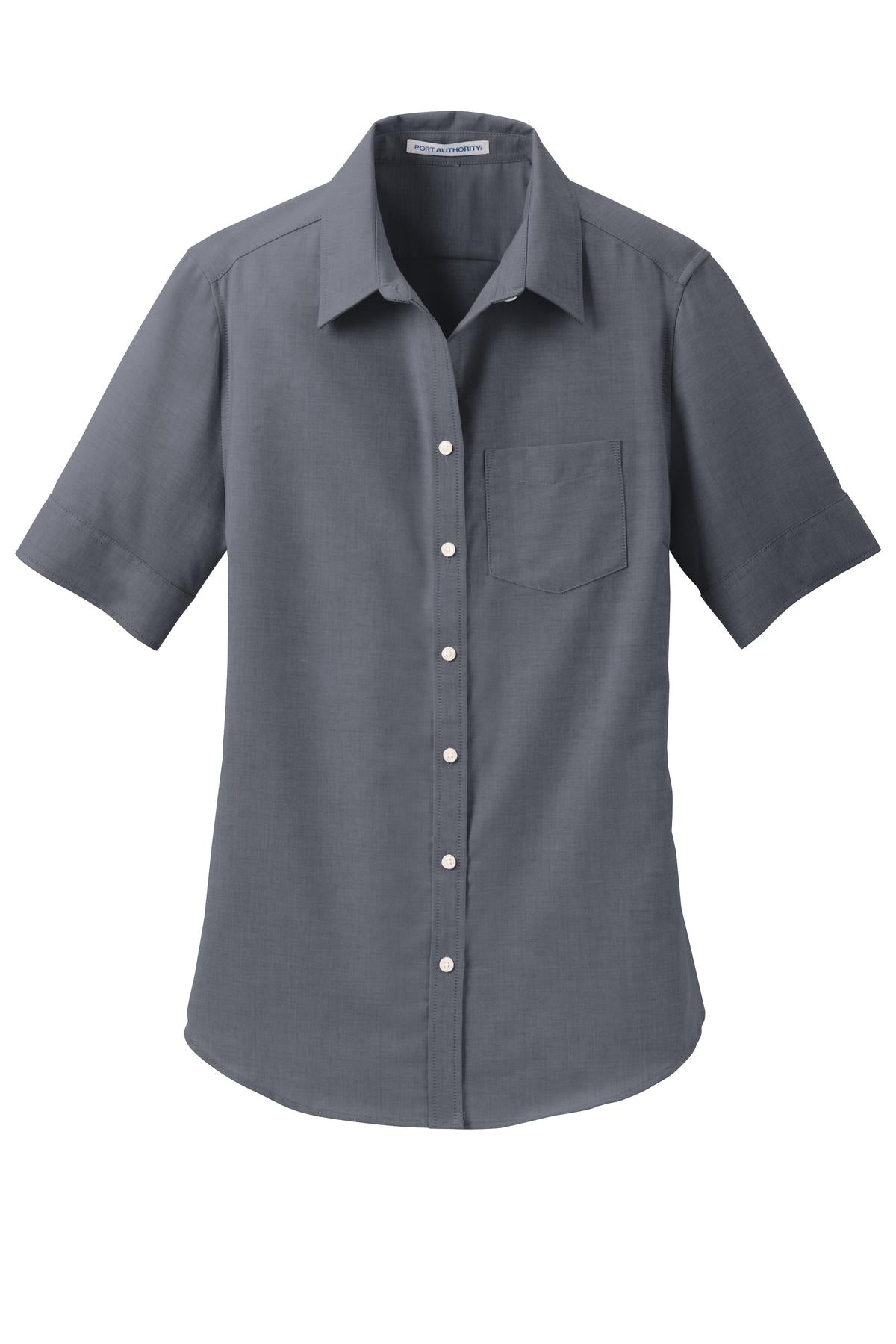 Port Authority Women's Short Sleeve SuperPro Oxford Shirt