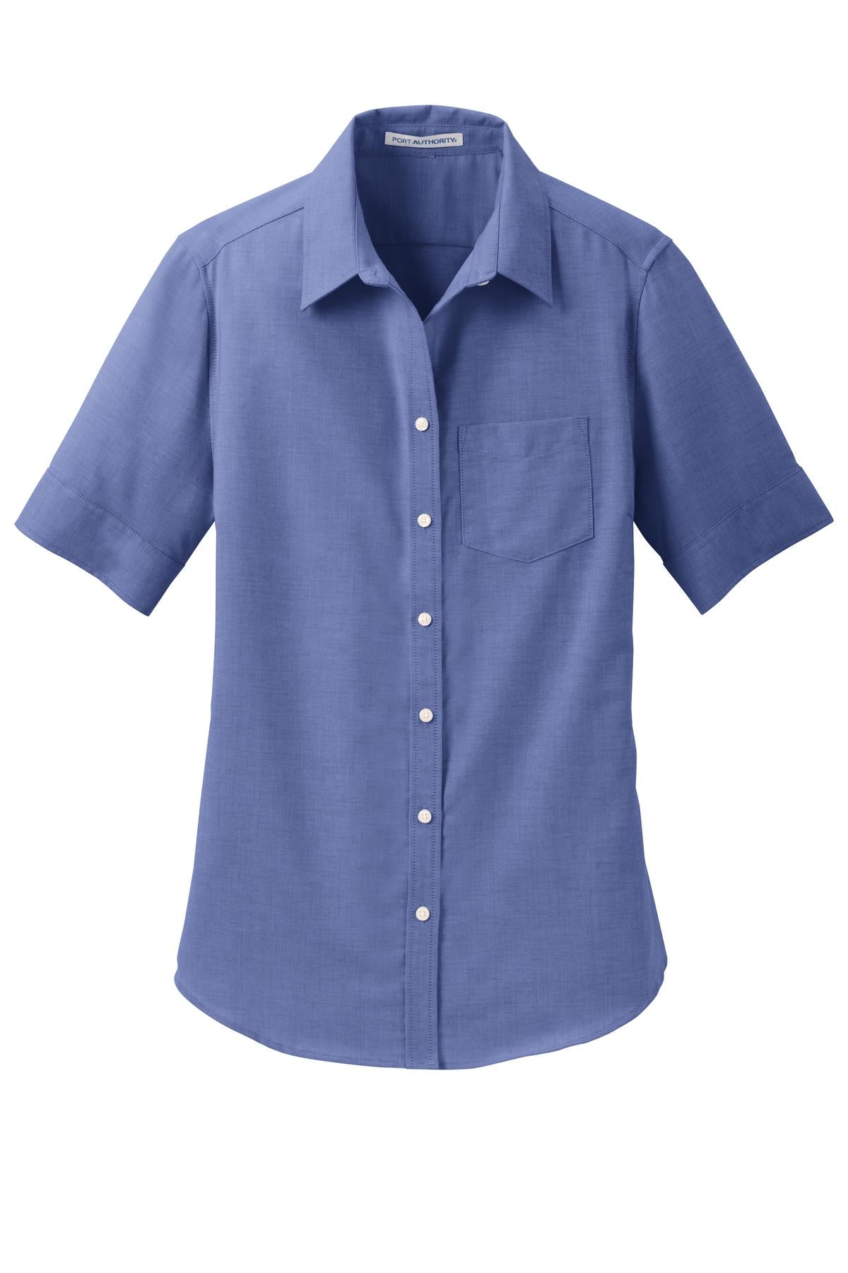Port Authority Women's Short Sleeve SuperPro Oxford Shirt
