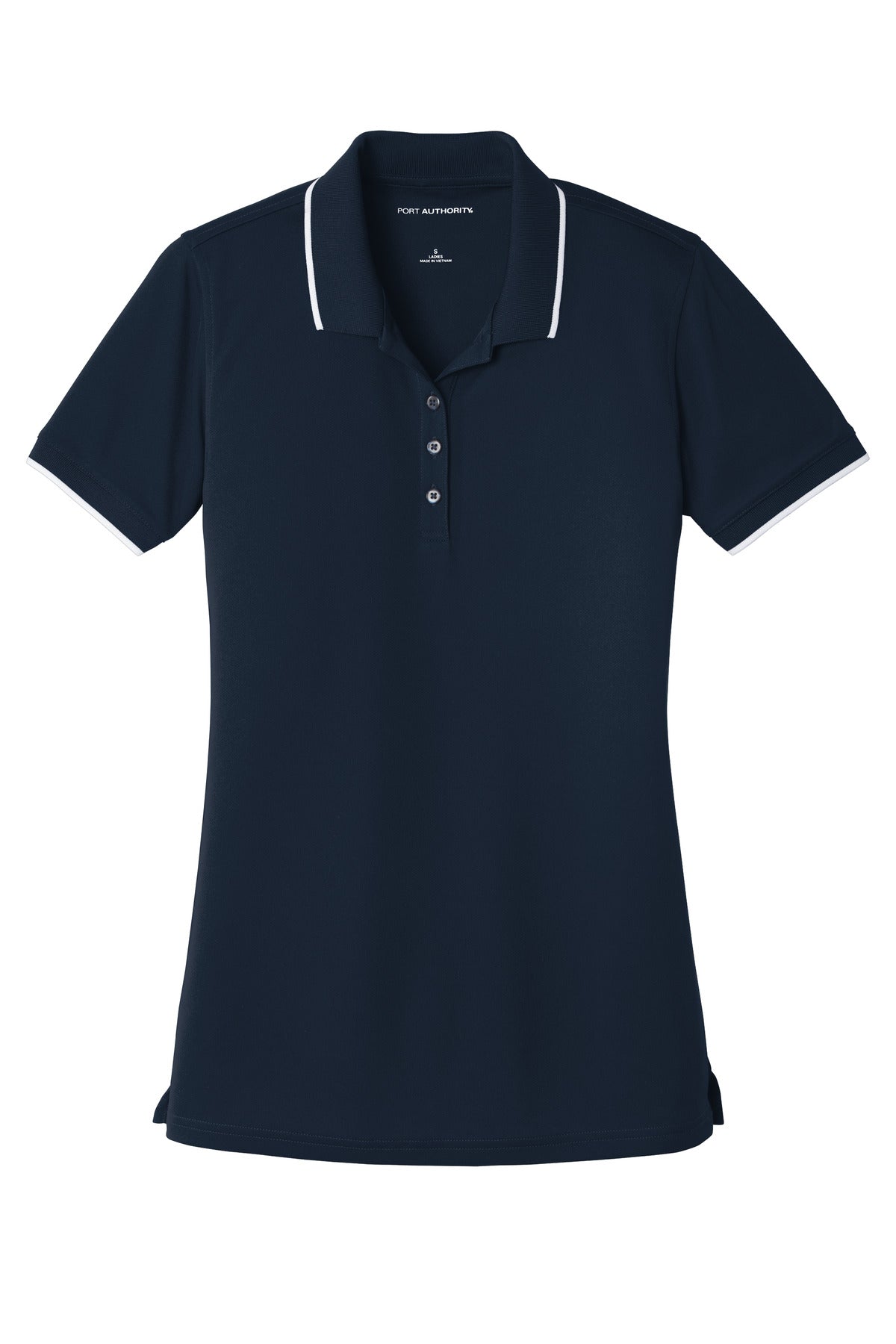 Port Authority Women's Dry Zone UV Micro-Mesh Tipped Polo