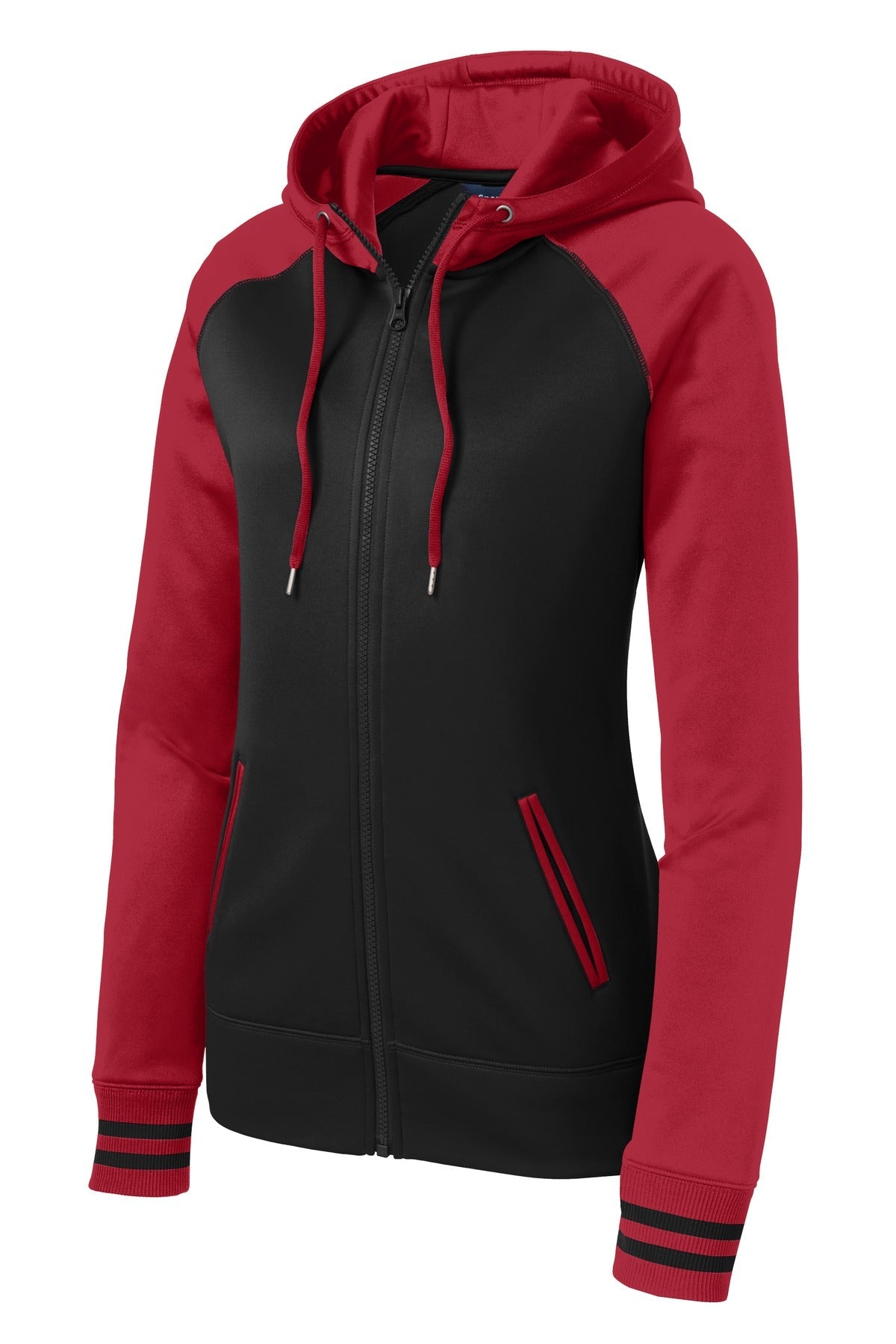 Sport-Tek Women's Sport-Wick Varsity Fleece Full-Zip Hooded Jacket