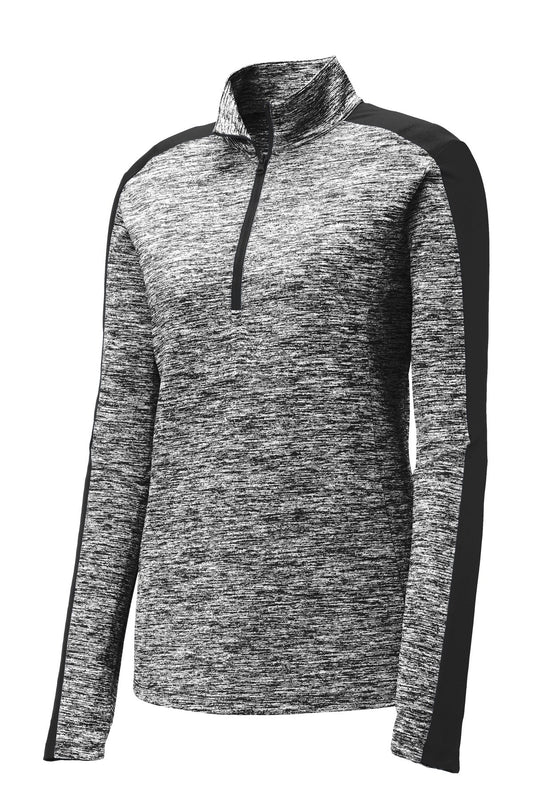 Sport-Tek Women's PosiCharge Electric Heather Colorblock 1/4-Zip Pullover