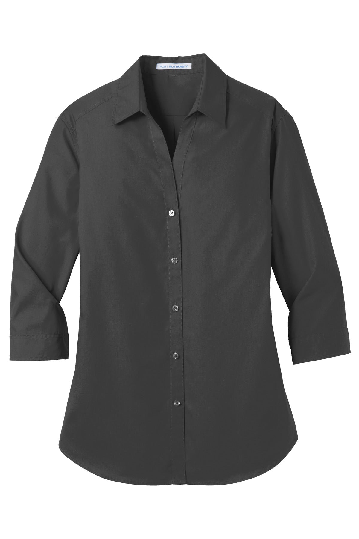 Port Authority Women's 3/4-Sleeve Carefree Poplin Shirt