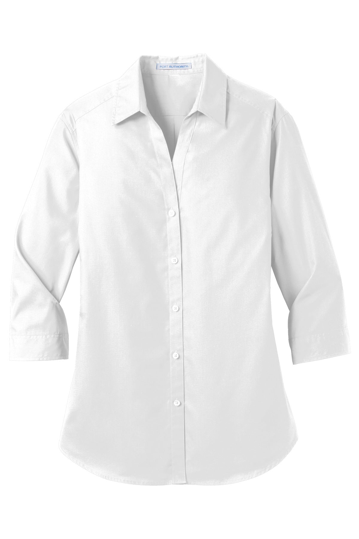 Port Authority Women's 3/4-Sleeve Carefree Poplin Shirt