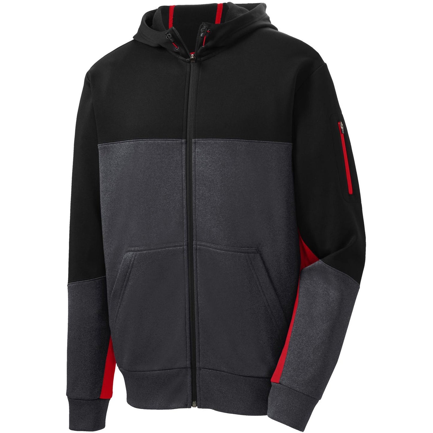 Black/ Graphite Heather/ True Red