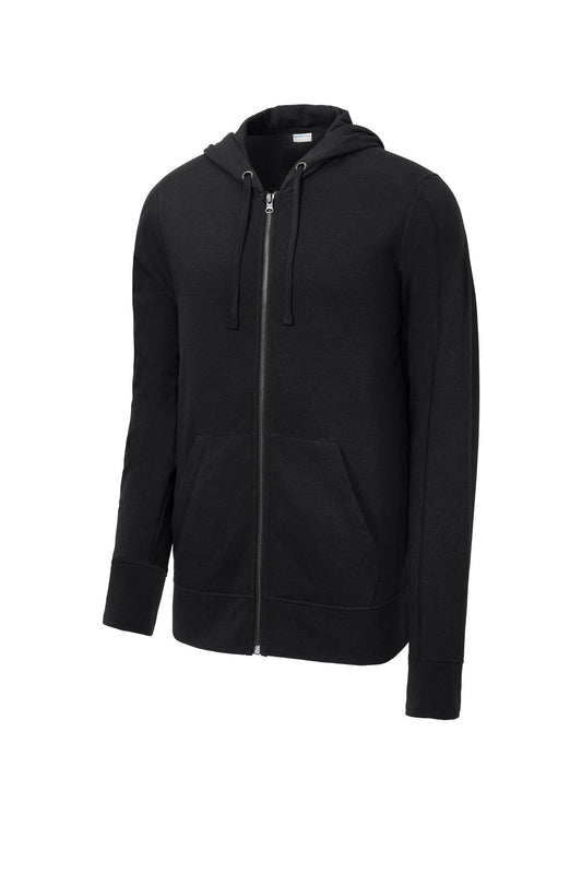 Sport-Tek PosiCharge Tri-Blend Wicking Fleece Full-Zip Hooded Jacket