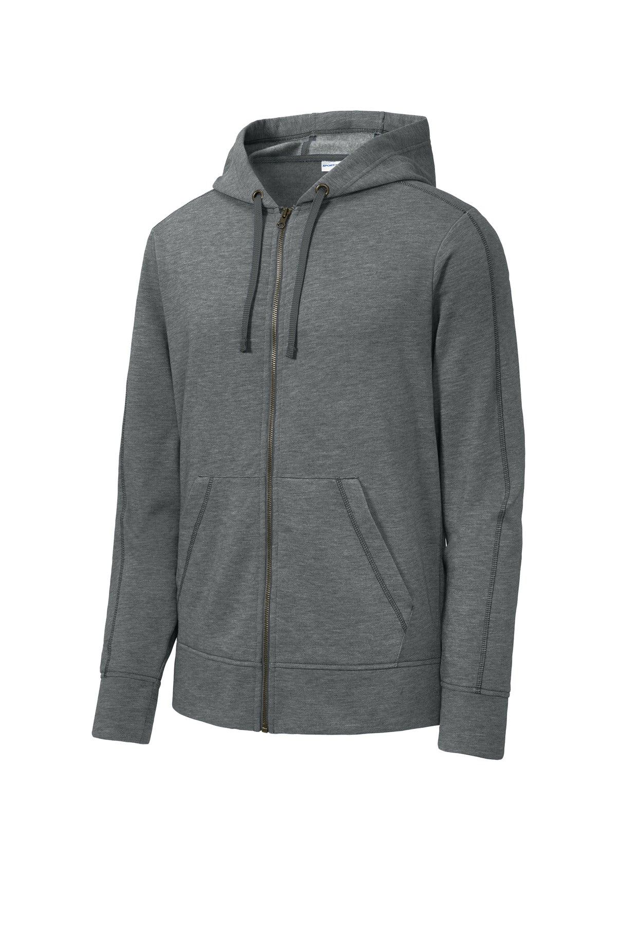 Sport-Tek PosiCharge Tri-Blend Wicking Fleece Full-Zip Hooded Jacket