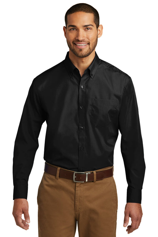Port Authority® Tall Long Sleeve Carefree Poplin Shirt - Test