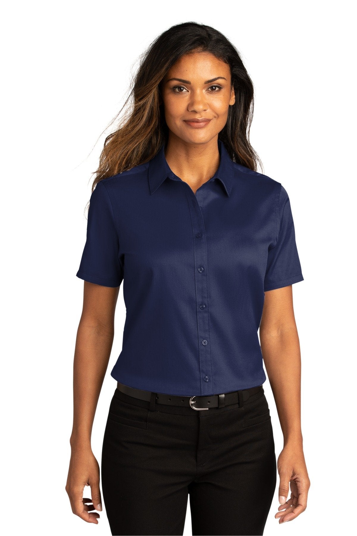 Port Authority® Ladies Short Sleeve SuperProReactTwill Shirt